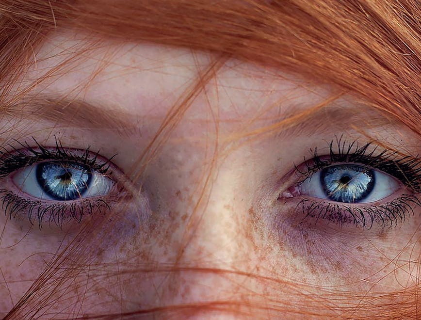 face person human contact lens skin