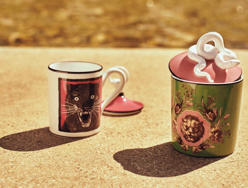 sandal clothing footwear coffee cup cup cream food dessert pottery sweets