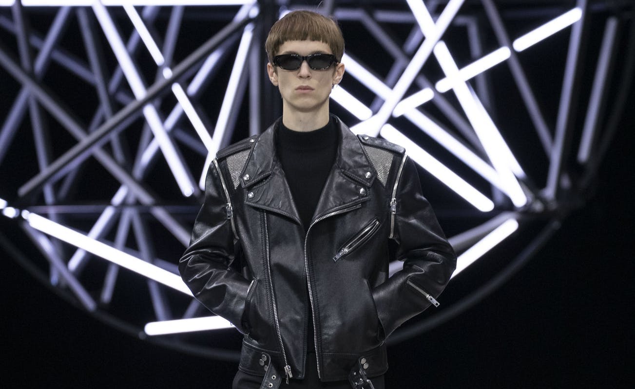 jacket clothing coat apparel sunglasses accessories accessory person human