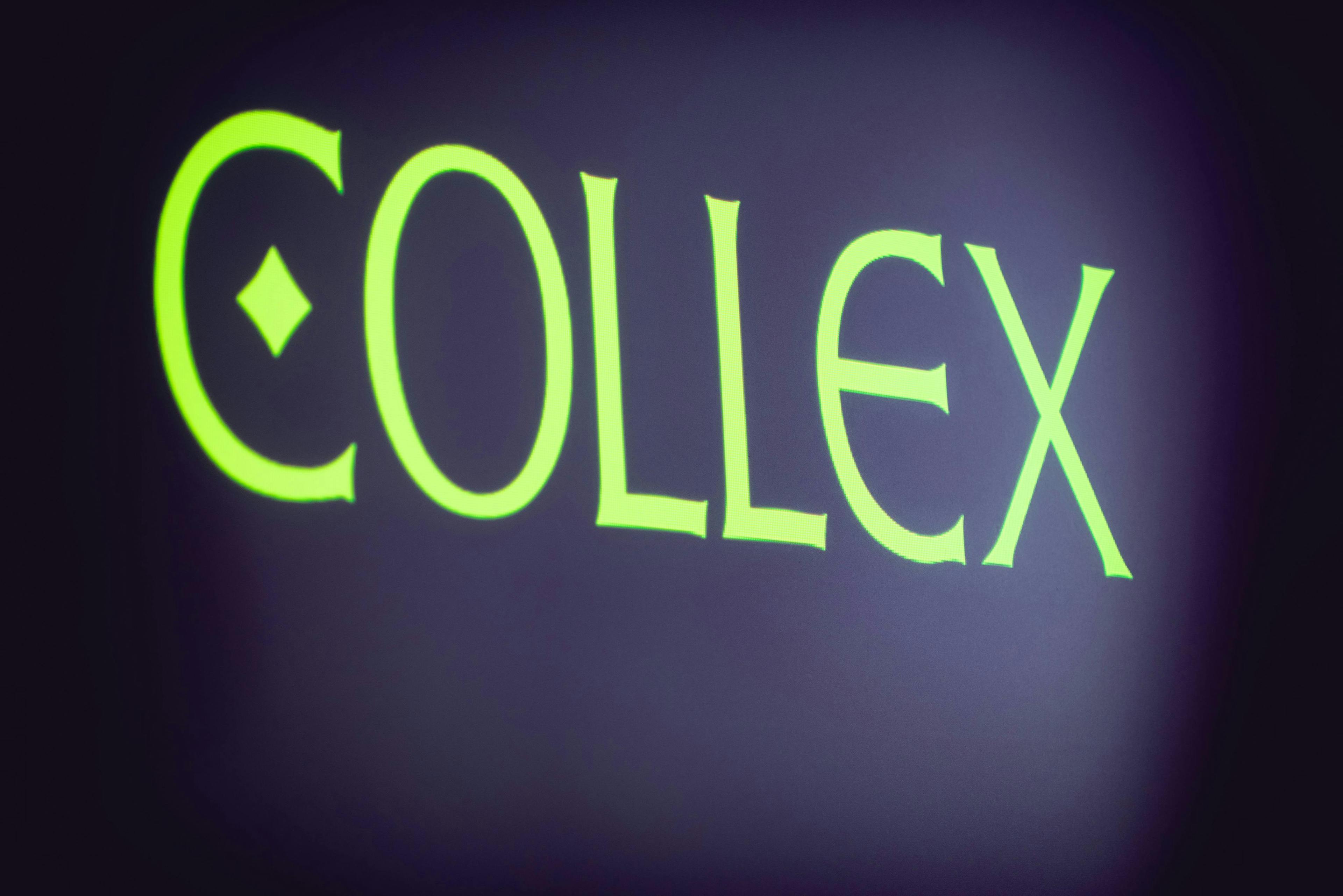 collex neon light text
