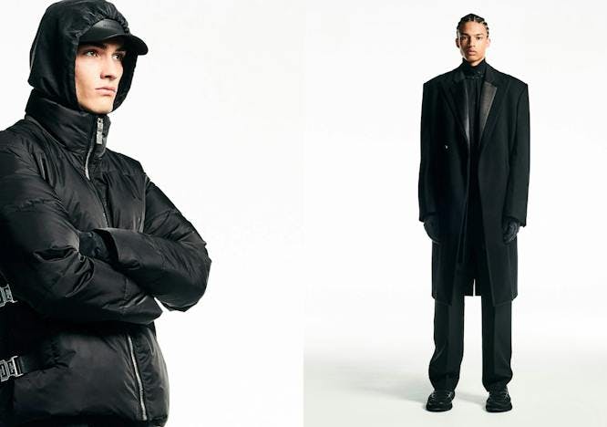 clothing apparel coat person human jacket overcoat