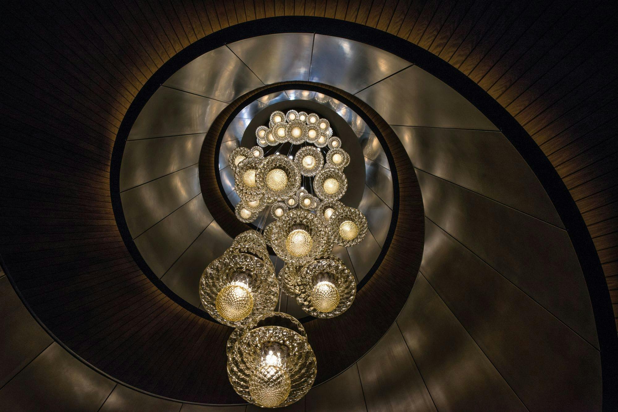 lighting handrail banister chandelier lamp crystal light fixture