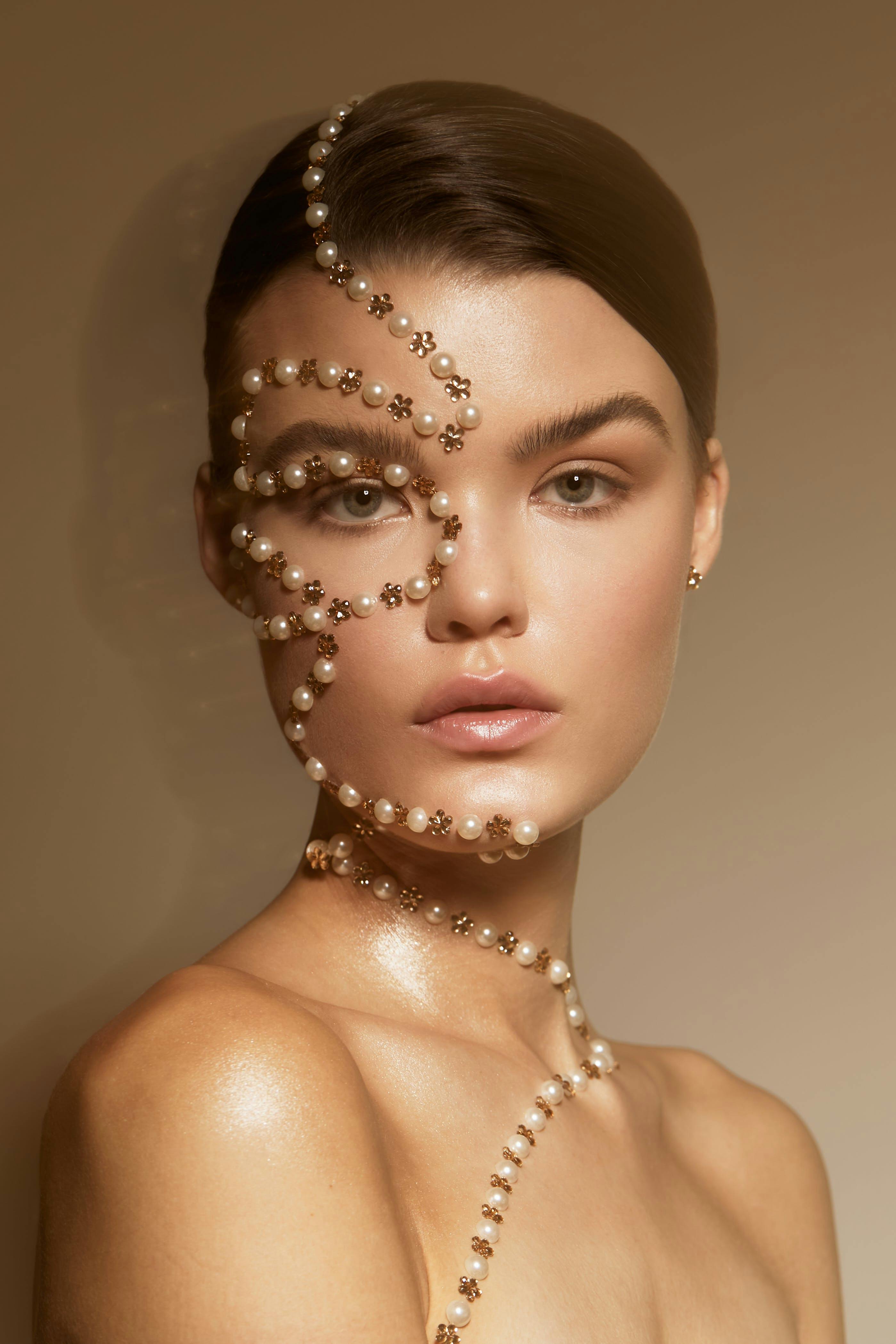 portrait head face person photography neck accessories dress formal wear bead