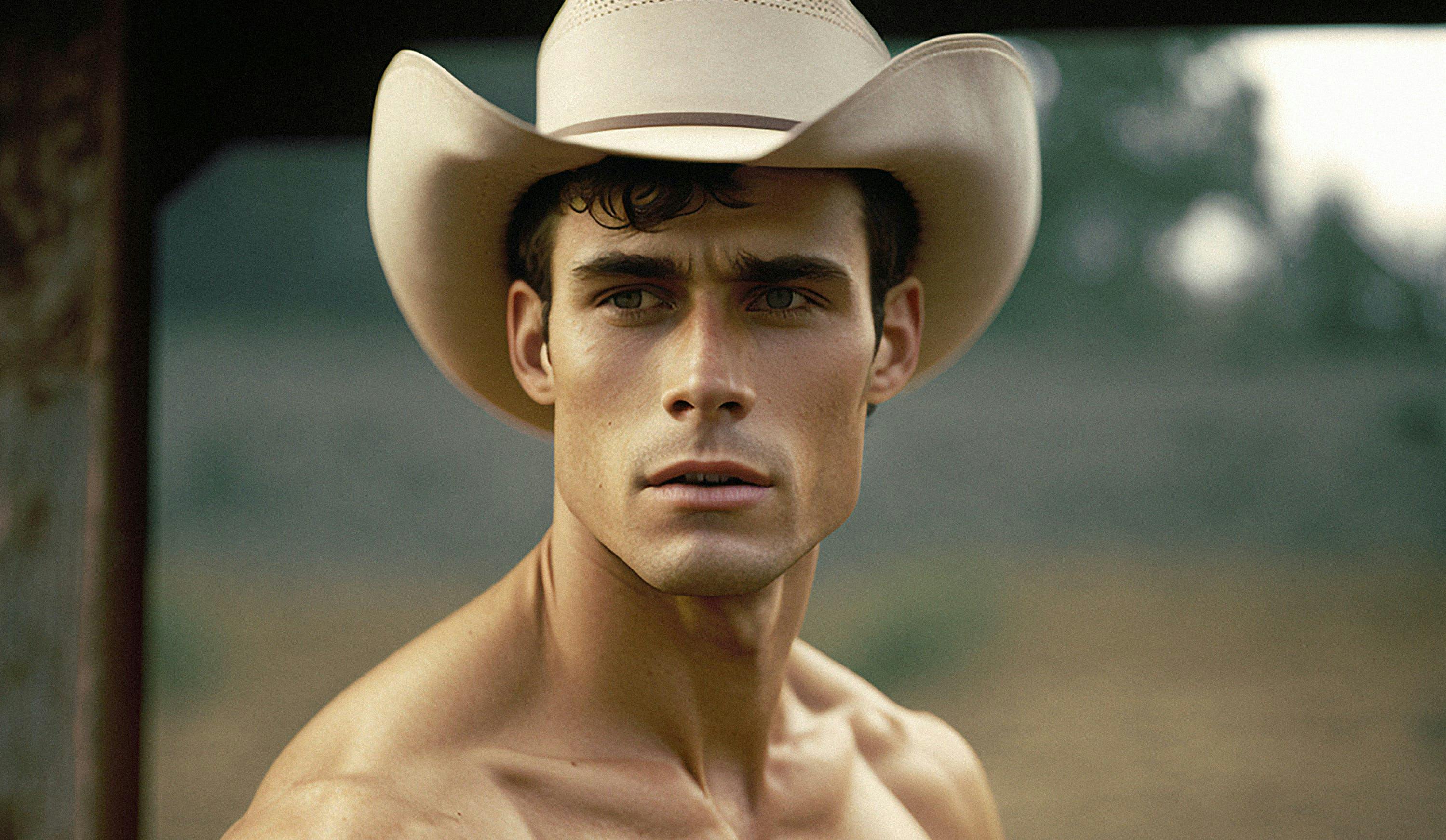clothing hat cowboy hat adult male man person face head sun hat