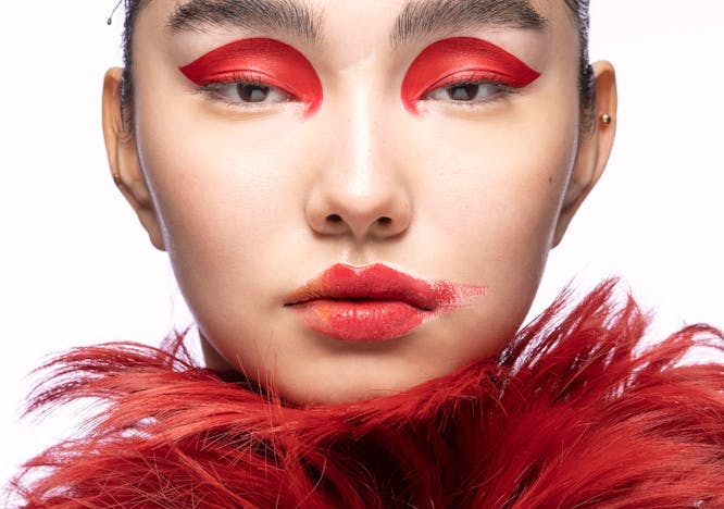 face head person photography portrait adult female woman accessories lipstick