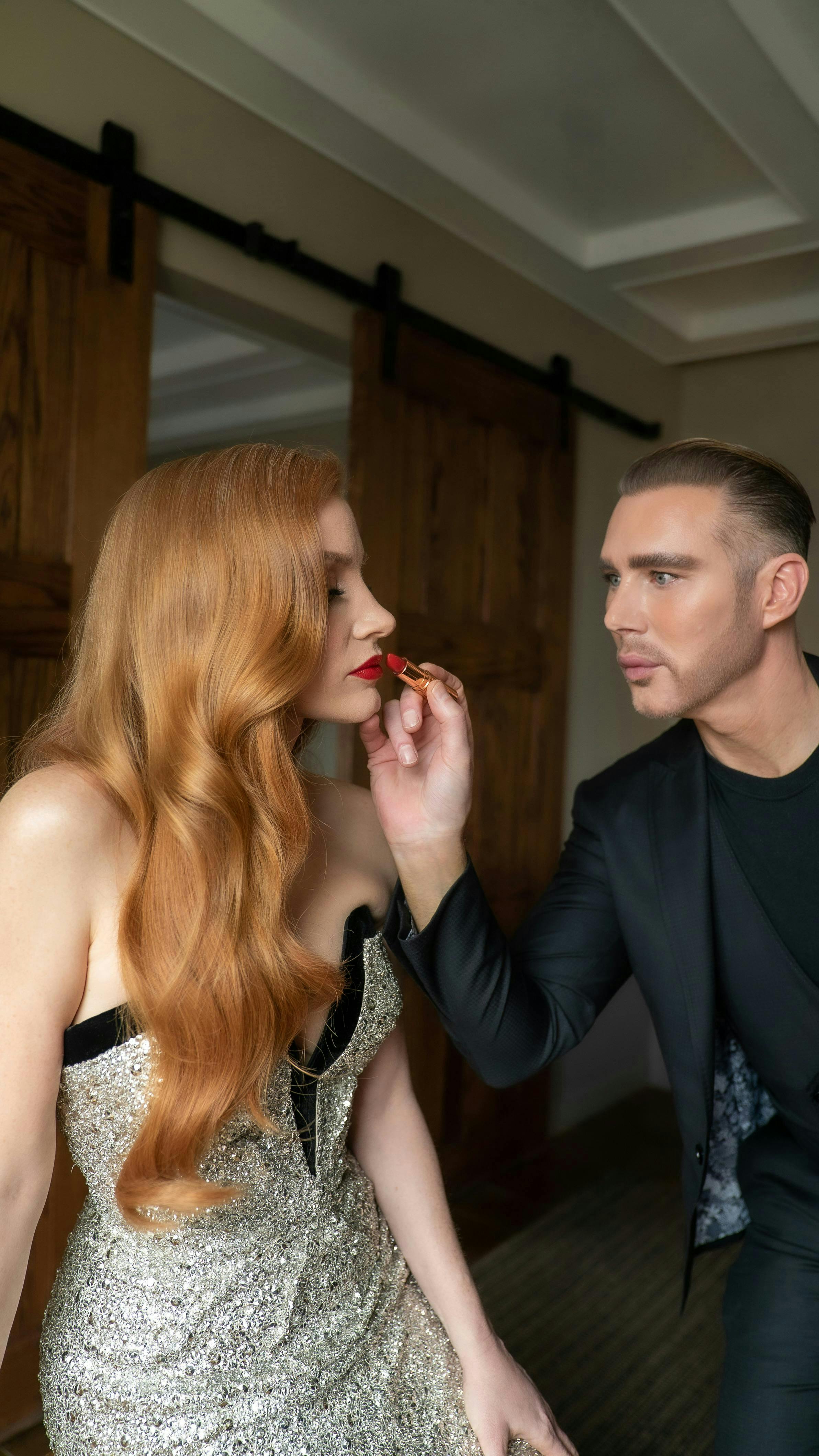 Kristofer Buckle and Jessica Chastain