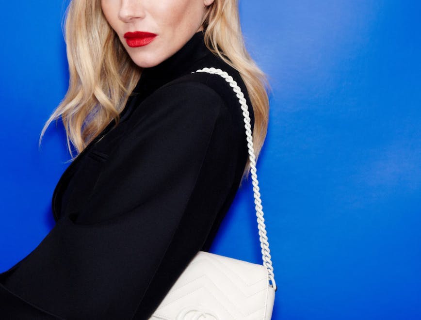 accessories bag handbag purse formal wear blouse clothing dress face portrait