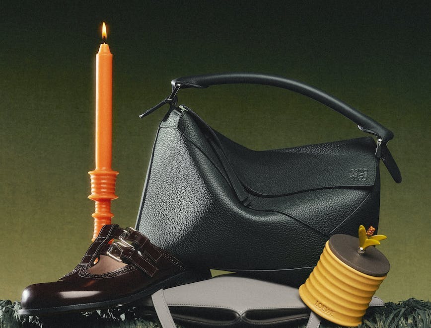 footwear shoe accessories bag handbag sneaker candle purse sword weapon