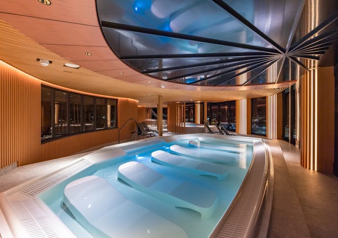 indoors interior design tub hot tub pool swimming pool water