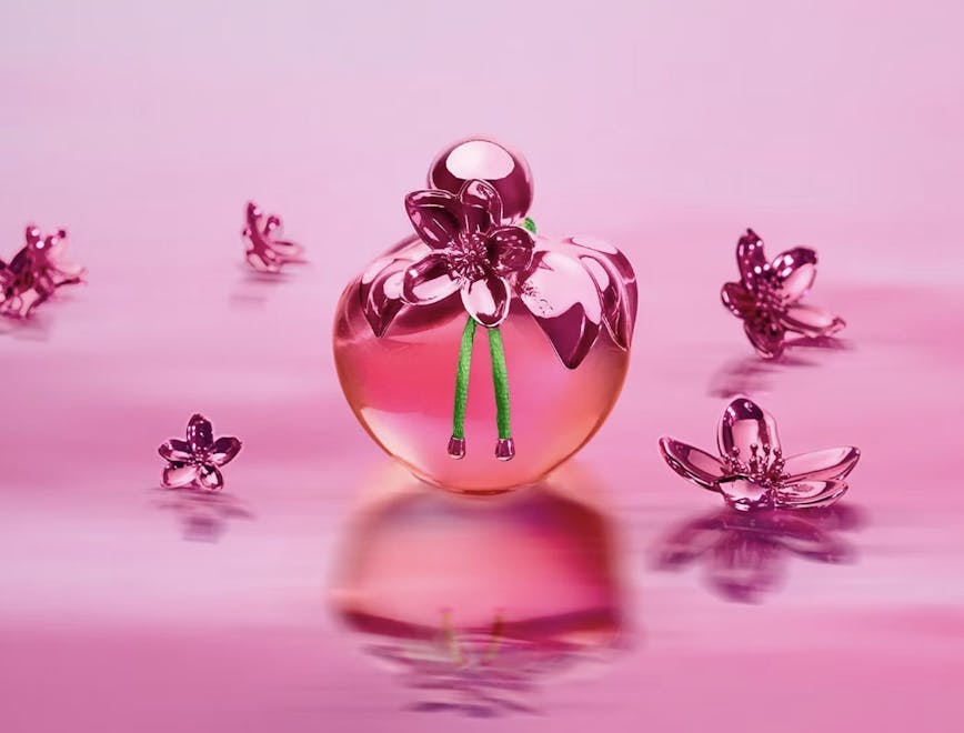 bottle cosmetics perfume flower plant